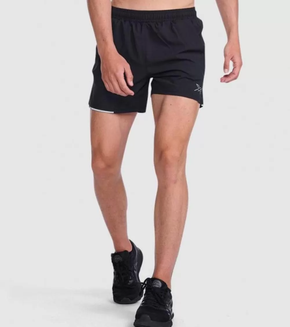 Sale 2XU Aero 5 Inch Shorts 2.0 Mens Black Silver Reflective