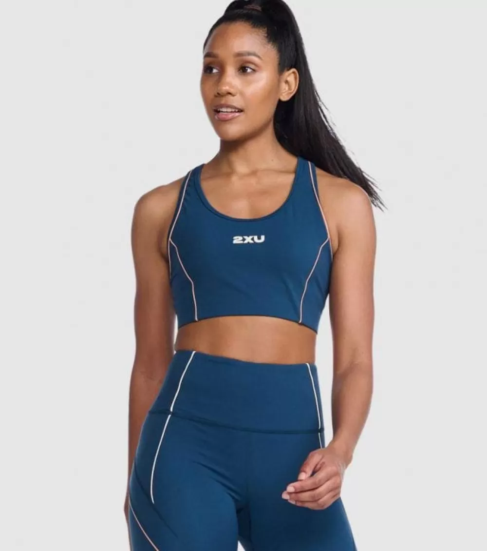 Discount 2XU Form Swift Crop Womens Moonlight Off White