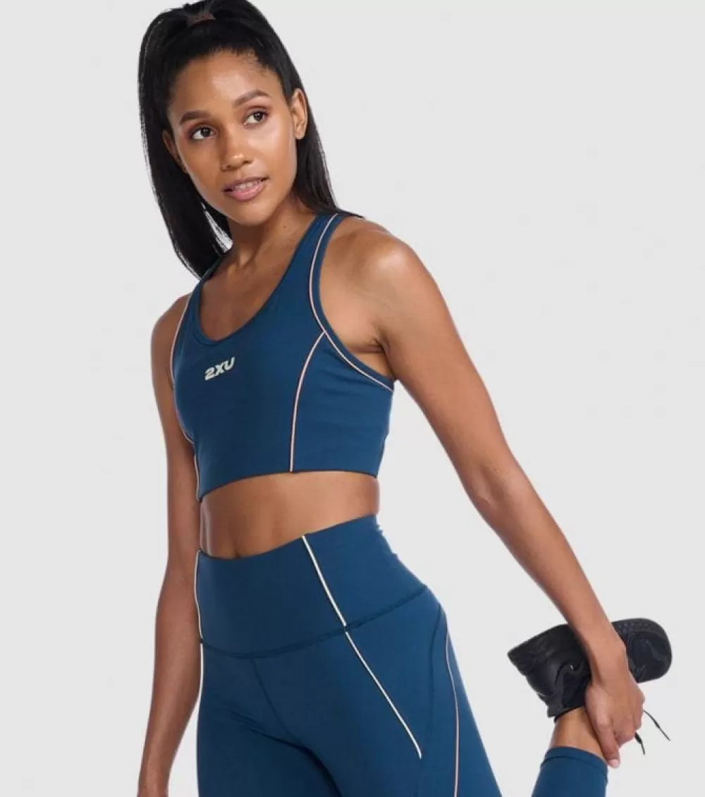 Discount 2XU Form Swift Crop Womens Moonlight Off White