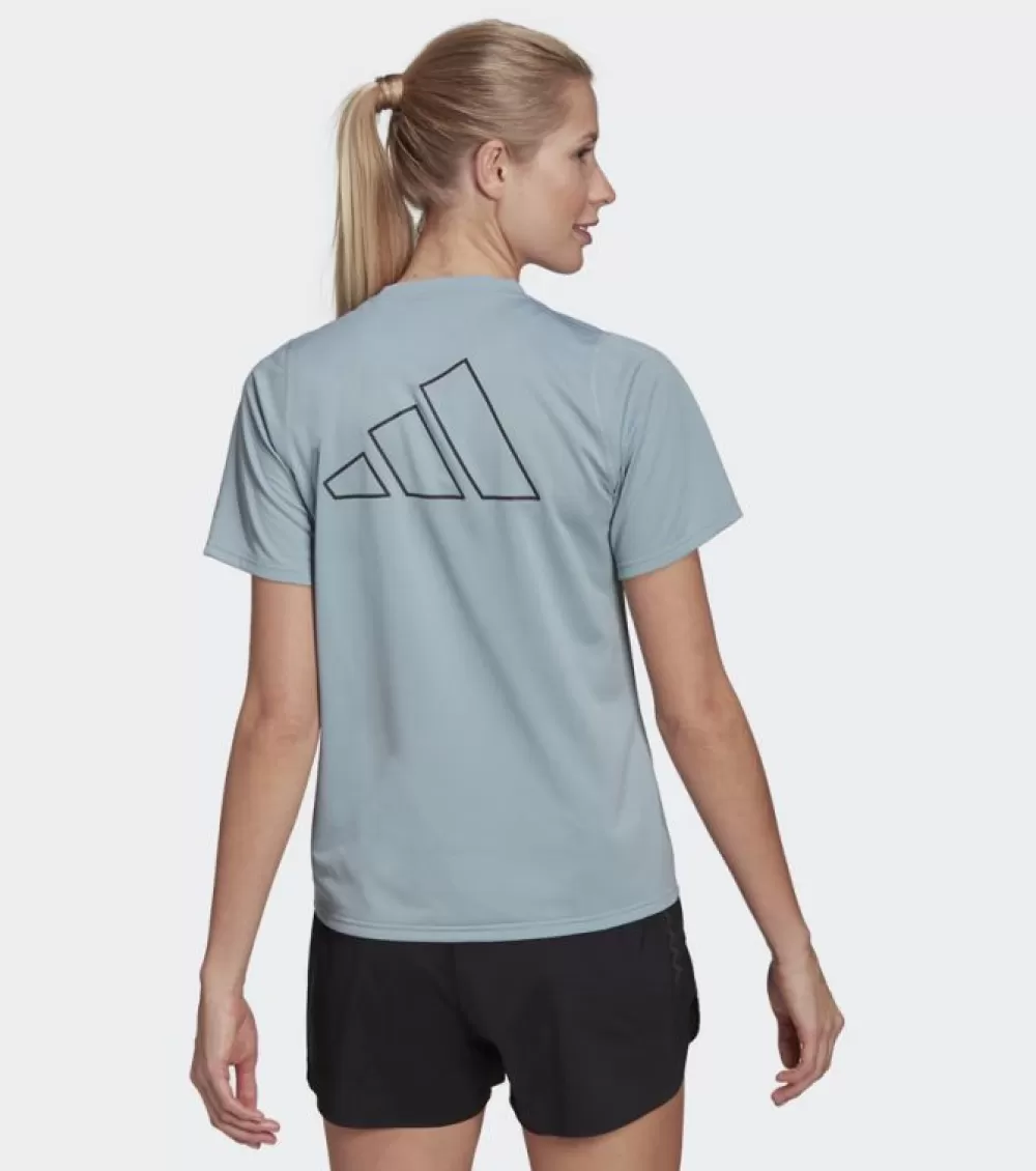 Flash Sale Adidas Run Icon 3B Tee Womens Magic Grey