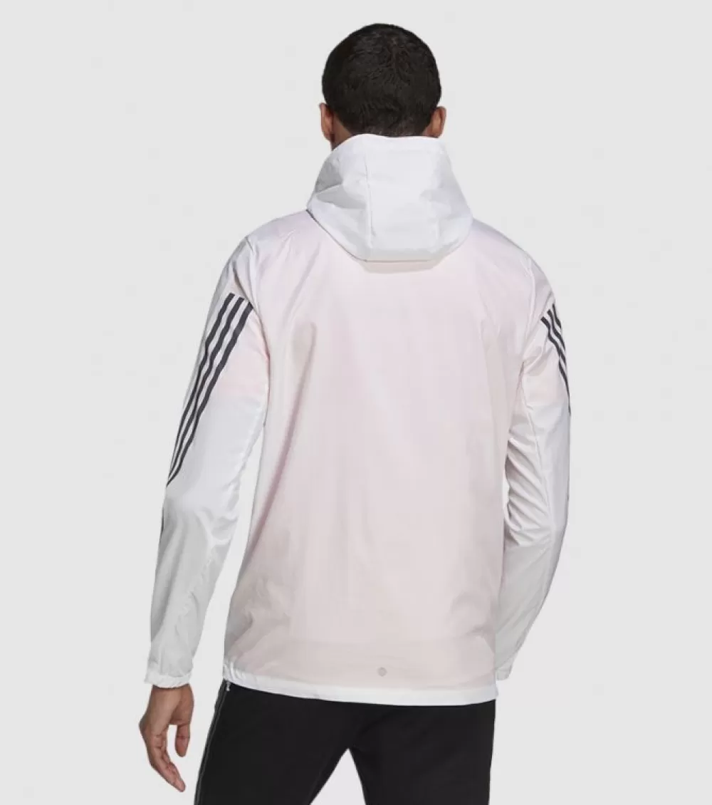 Clearance Adidas Run Icon 3S Jacket Mens White