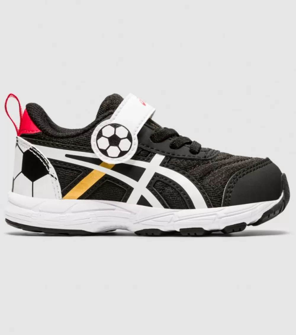 Clearance Asics Contend 6 School Yard (Ts) Kids Black Pure Gold