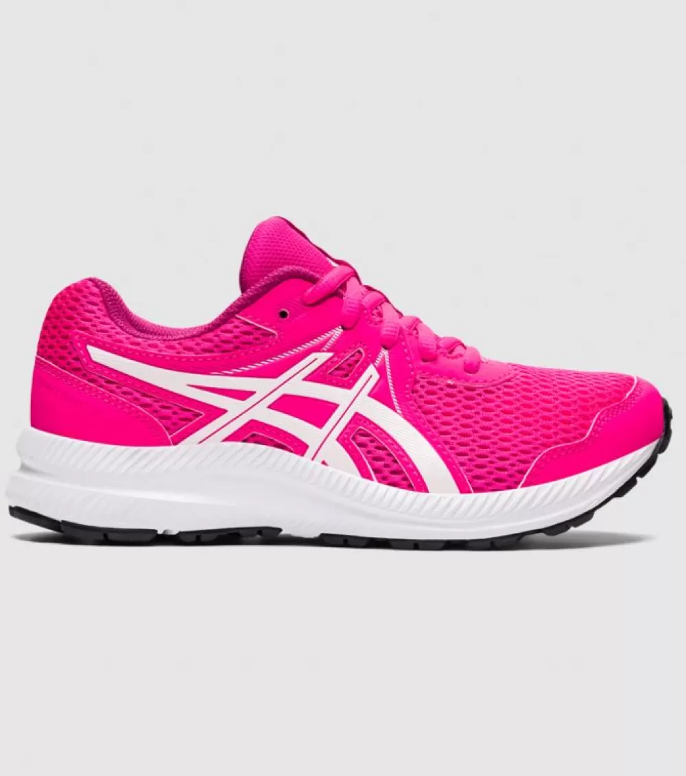 Sale Asics Contend 7 (Gs) Kids Pink Glo White