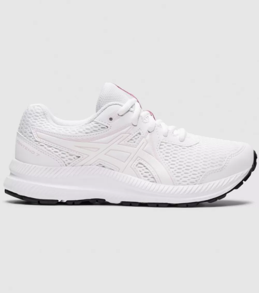 Online Asics Contend 7 (Gs) Kids White Barely Rose