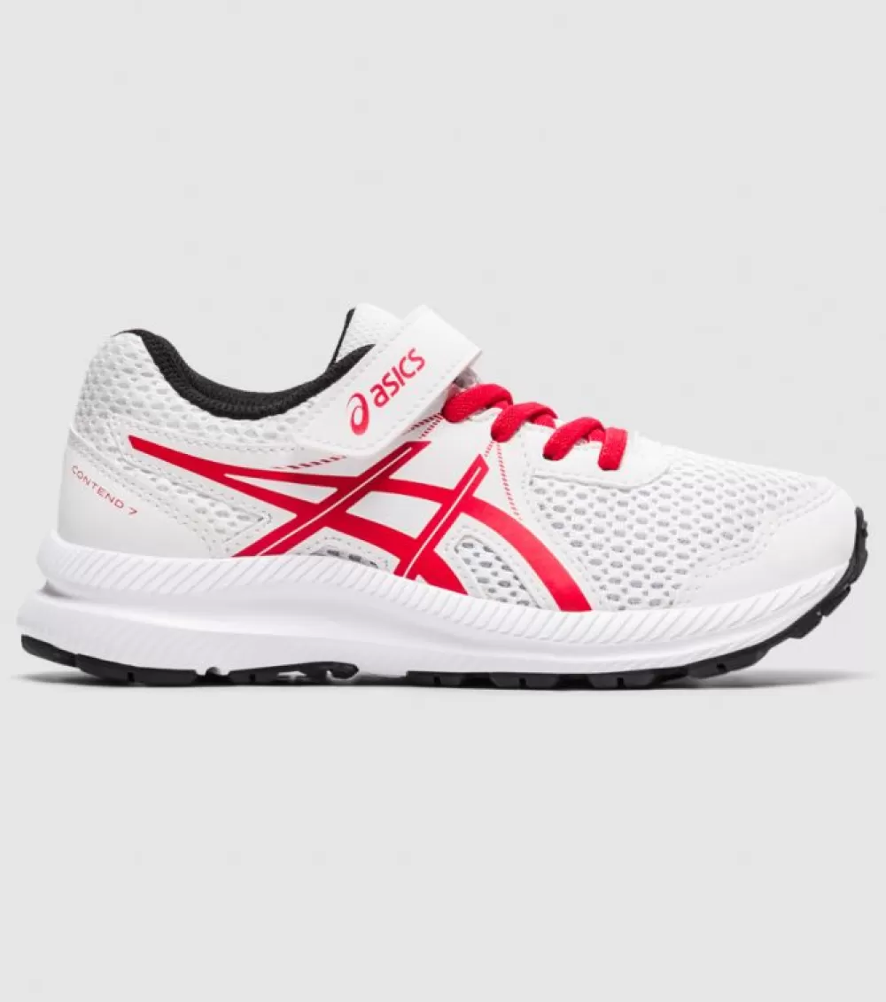 Outlet Asics Contend 7 (Ps) Kids White Classic Red