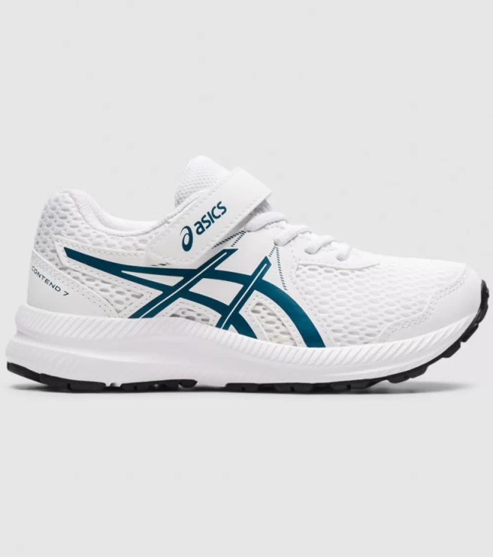 Best Sale Asics Contend 7 (Ps) Kids White Deep Sea Teal