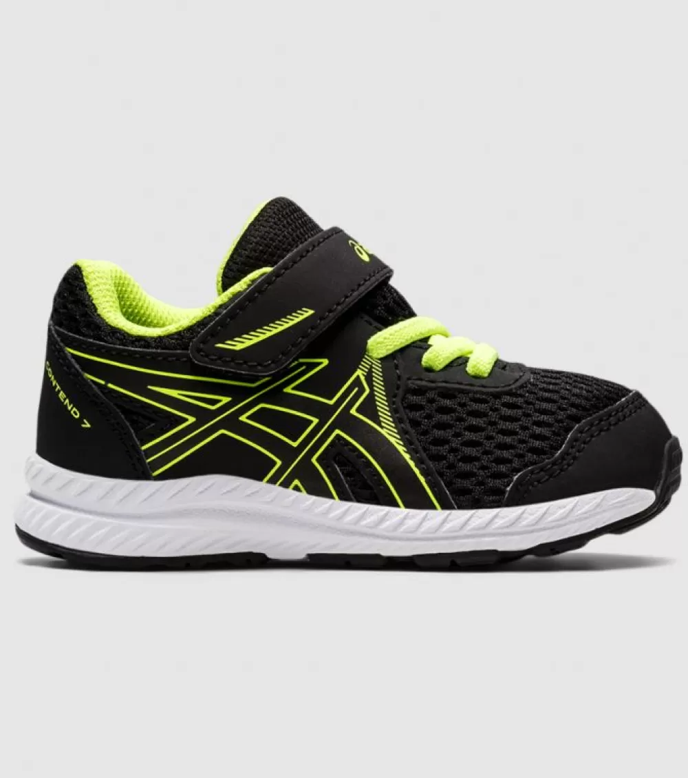 Store Asics Contend 7 (Td) Kids Black Hazard Green