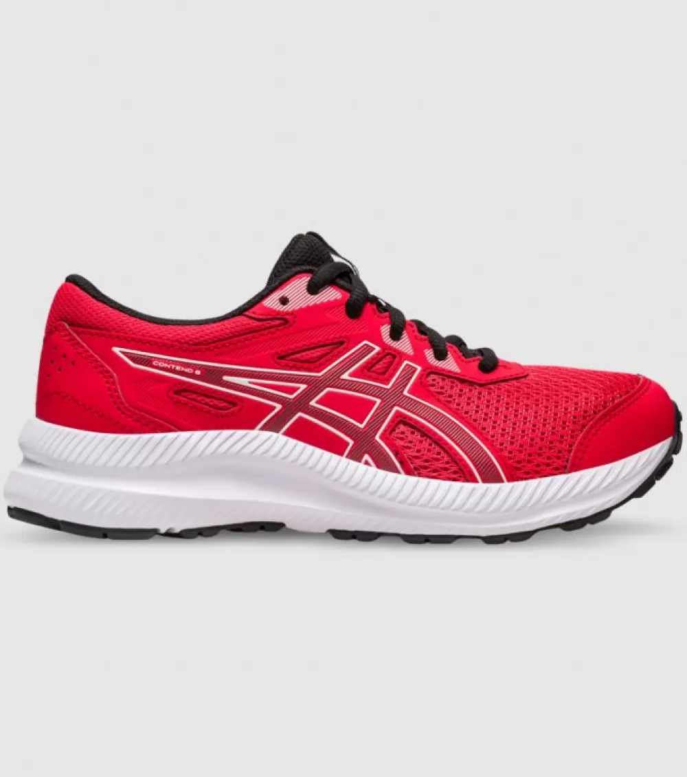 Hot Asics Contend 8 (Gs) Kids Electric Red Gunmetal