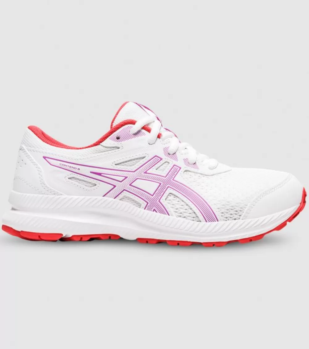 Fashion Asics Contend 8 (Gs) Kids White Orchid