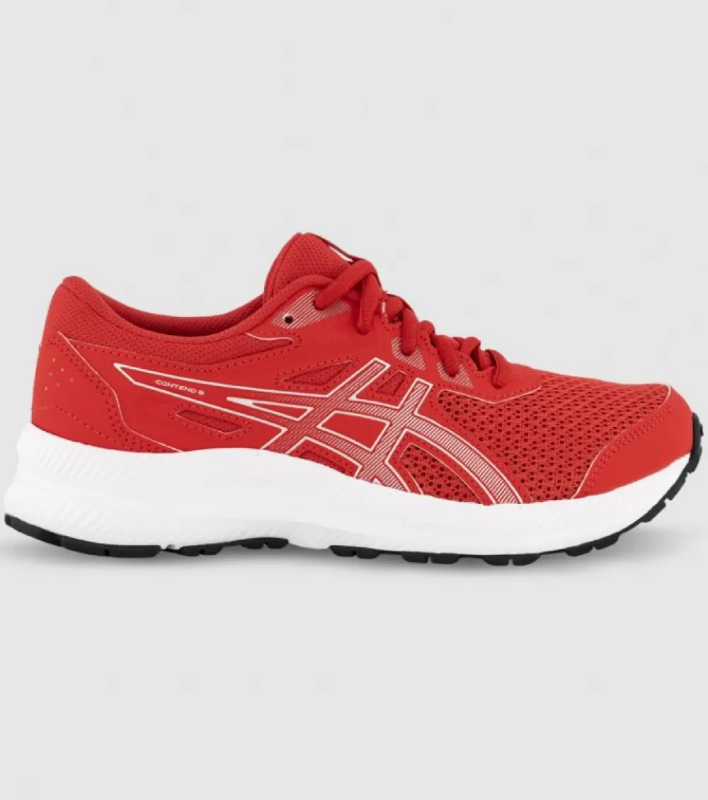 Sale Asics Contend 8 (Gs) Kids Red Alert Pure Silver