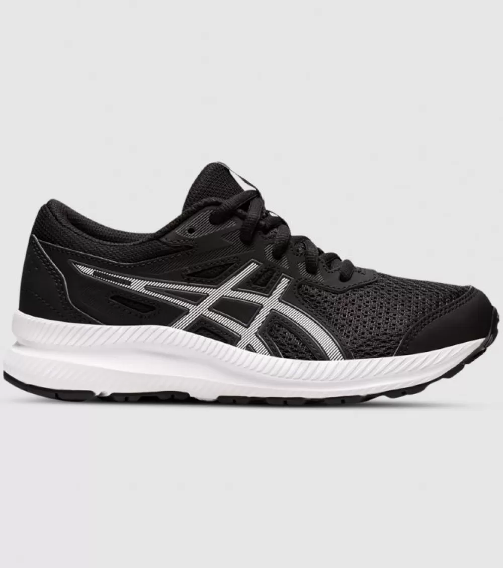 Outlet Asics Contend 8 (Gs) Kids Black White