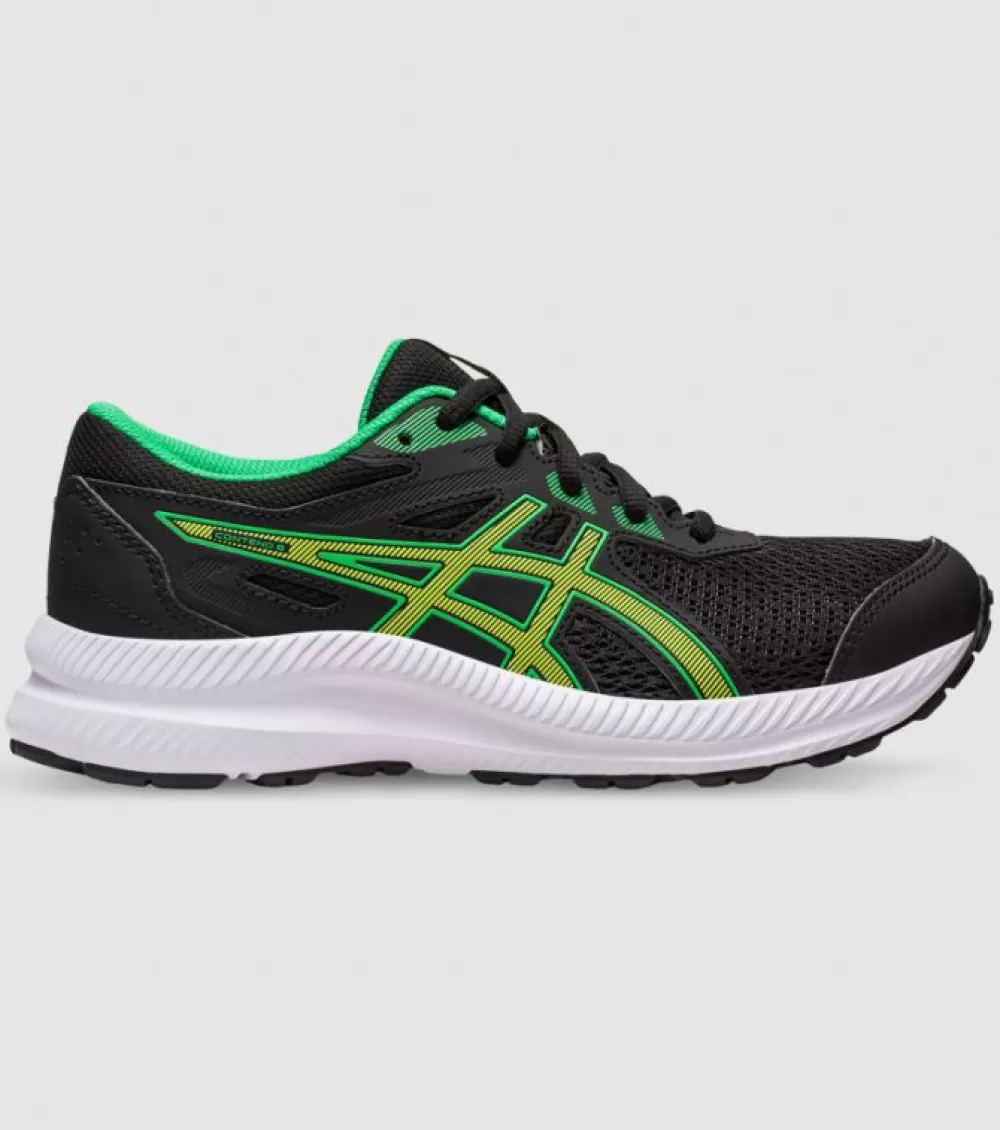 Outlet Asics Contend 8 (Gs) Kids Black Lime Zest