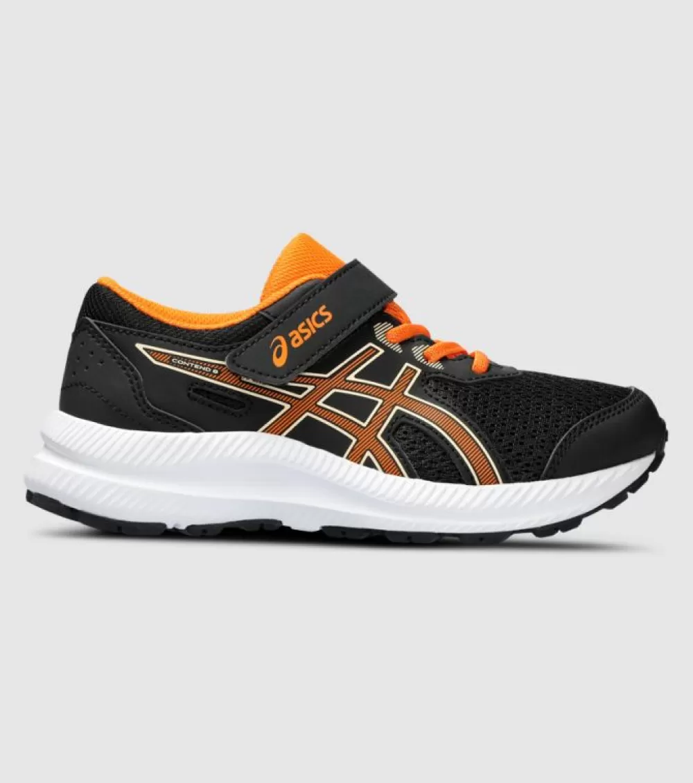 Outlet Asics Contend 8 (Ps) Kids Black Bright Orange