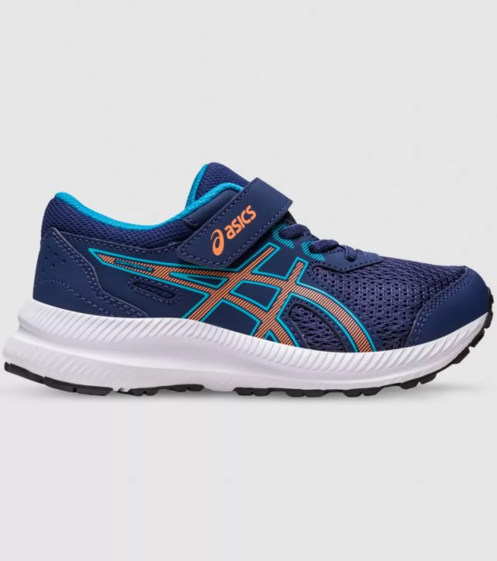 Store Asics Contend 8 (Ps) Kids Indigo Blue Sun Peach