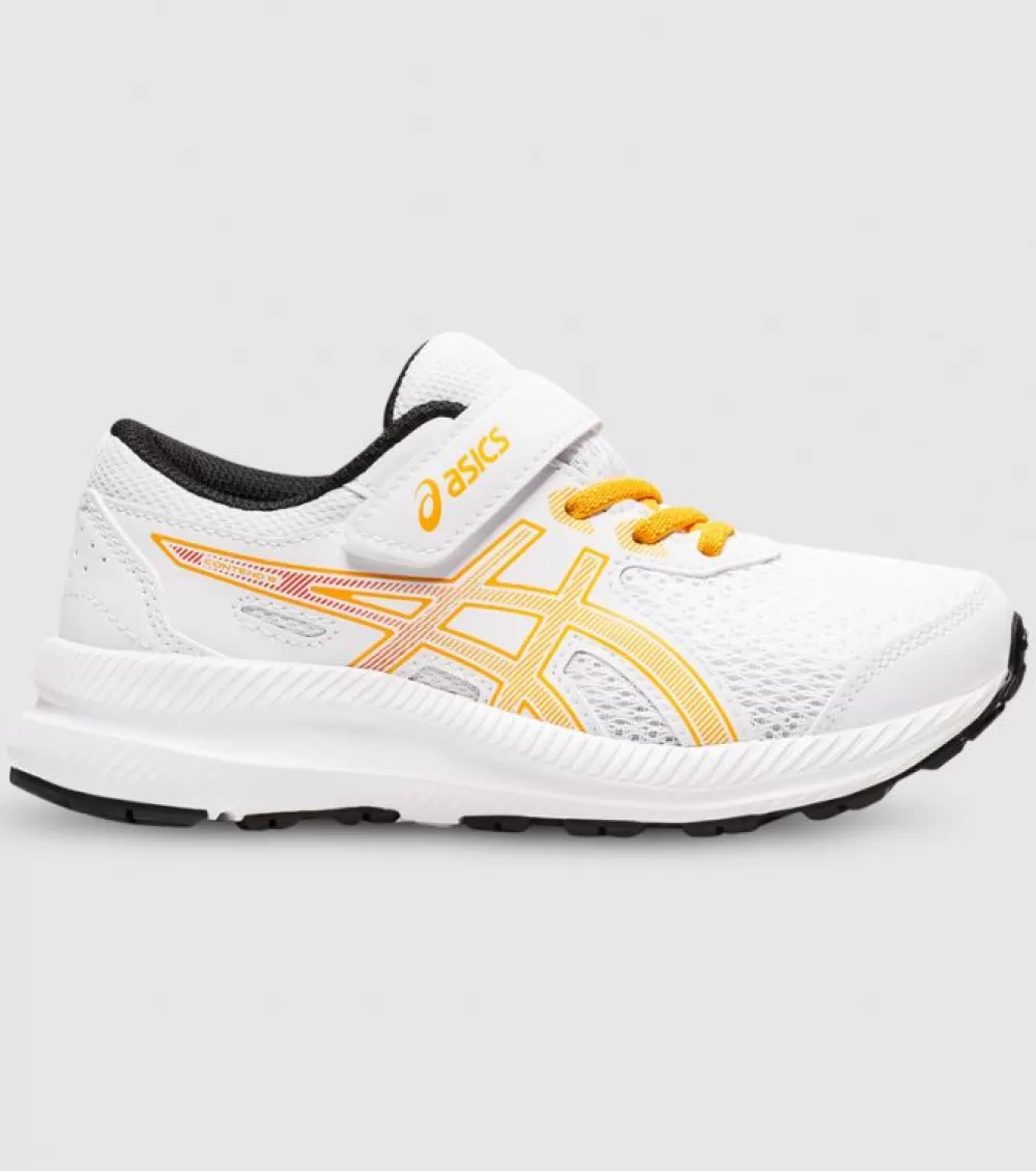 Cheap Asics Contend 8 (Ps) Kids White Amber