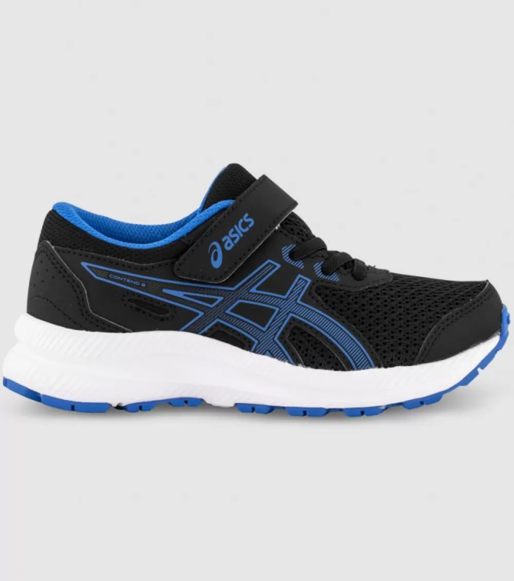 Sale Asics Contend 8 (Ps) Kids Black Electric Blue