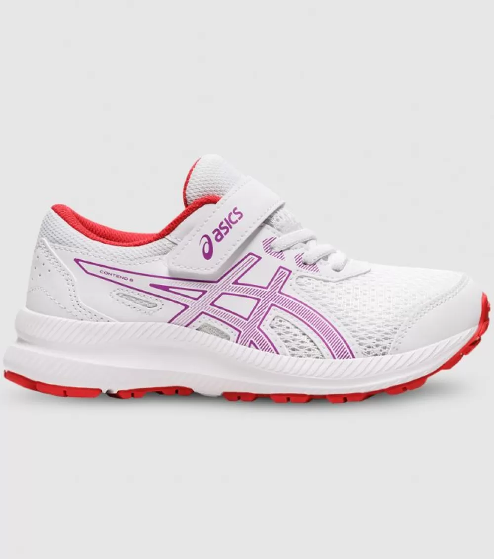 New Asics Contend 8 (Ps) Kids White Orchid