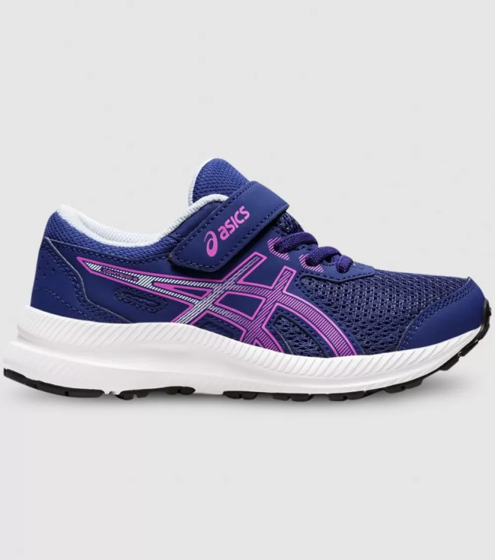 Store Asics Contend 8 (Ps) Kids Dive Blue Orchid