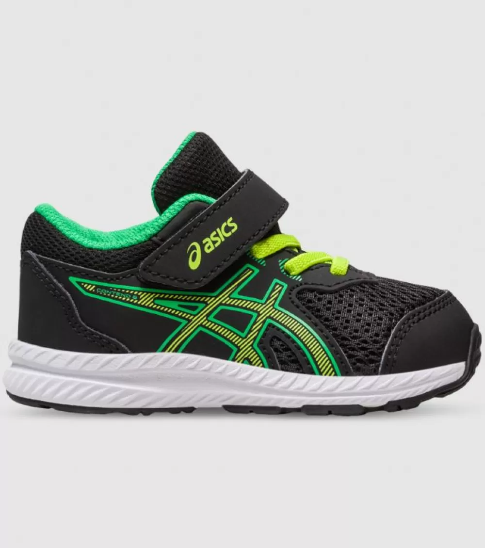 Cheap Asics Contend 8 (Td) Kids Black Lime Zest