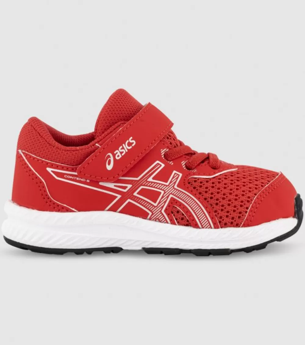 Best Asics Contend 8 (Td) Kids Red Alert Pure Silver