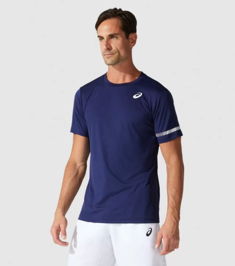 Cheap Asics Court Ss Tee Mens Peacoat