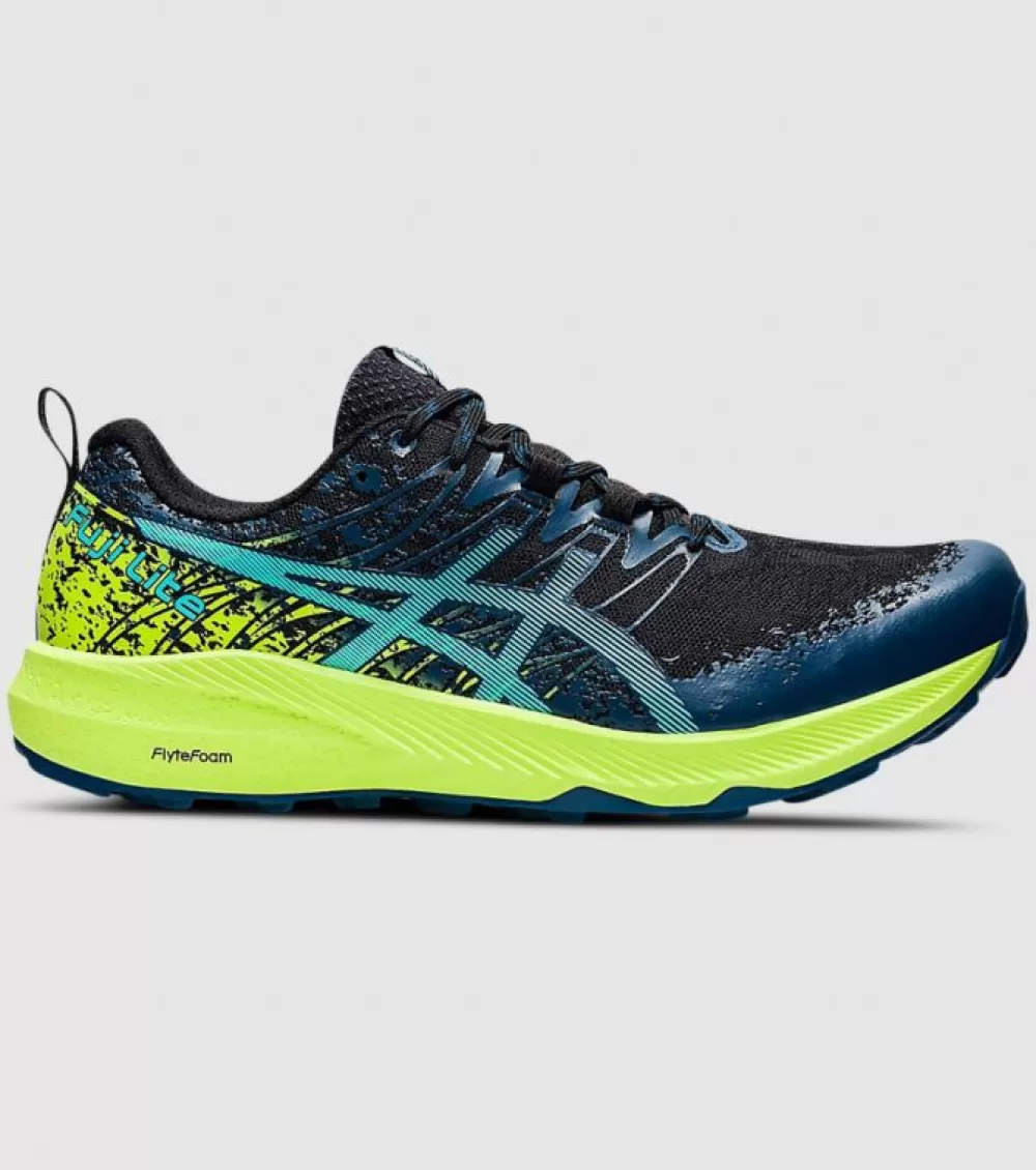 Cheap Asics Fuji Lite 2 Mens Black Ice Mint