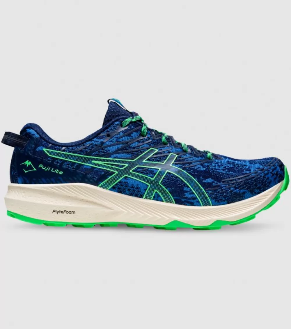 Best Sale Asics Fuji Lite 3 Mens Blue Coast New Leaf