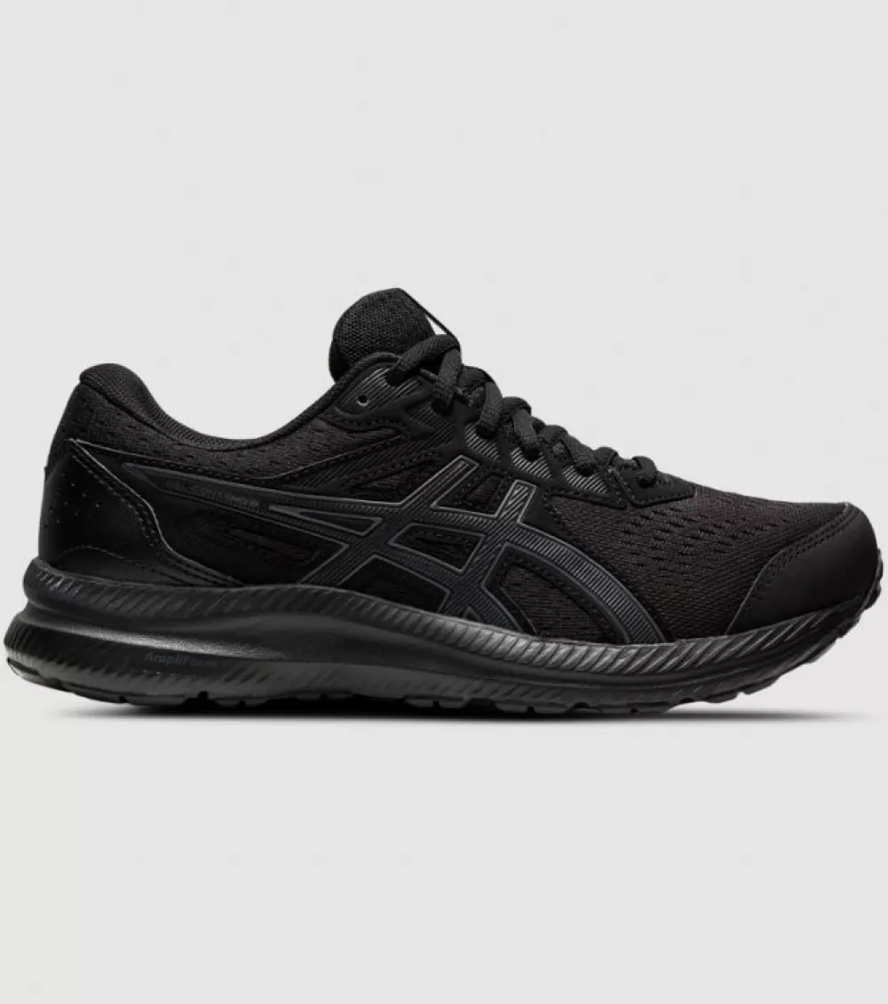 Shop Asics Gel Contend 8 Womens Black Carrier Grey