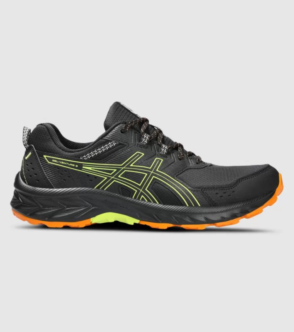 Best Sale Asics Gel Venture 9 Mens Black Neon Lime