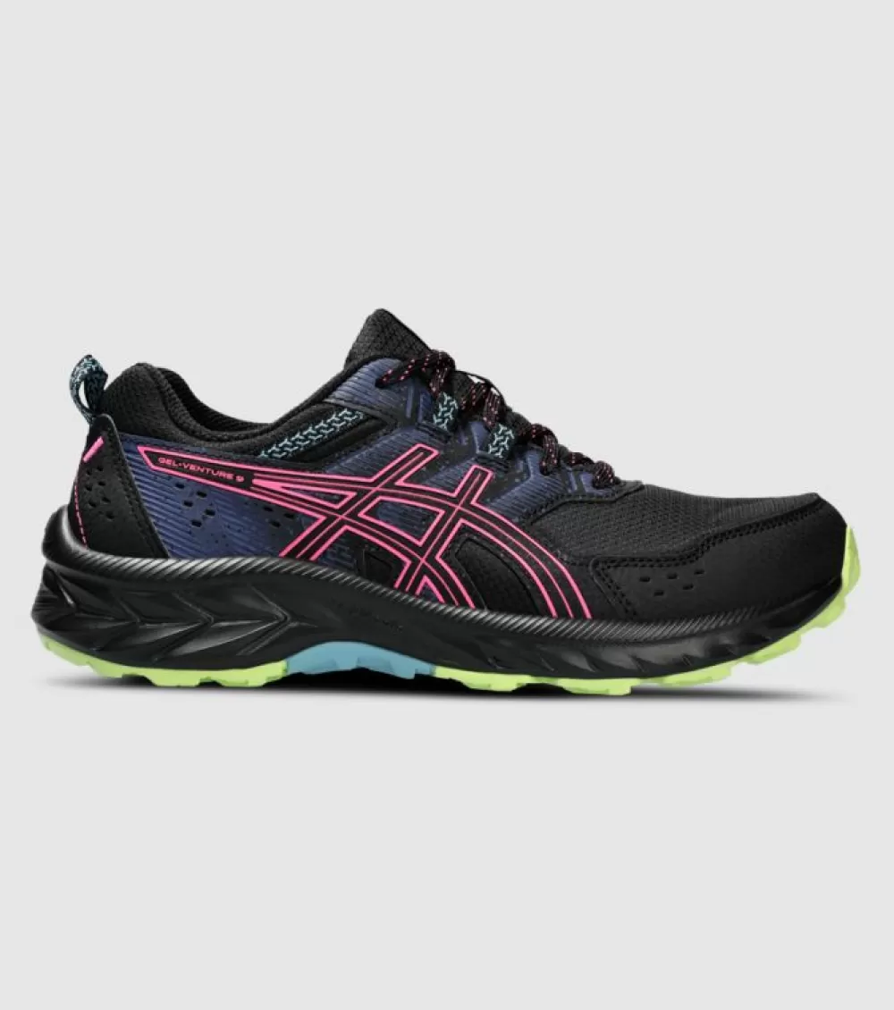 New Asics Gel Venture 9 Womens Black Hot Pink