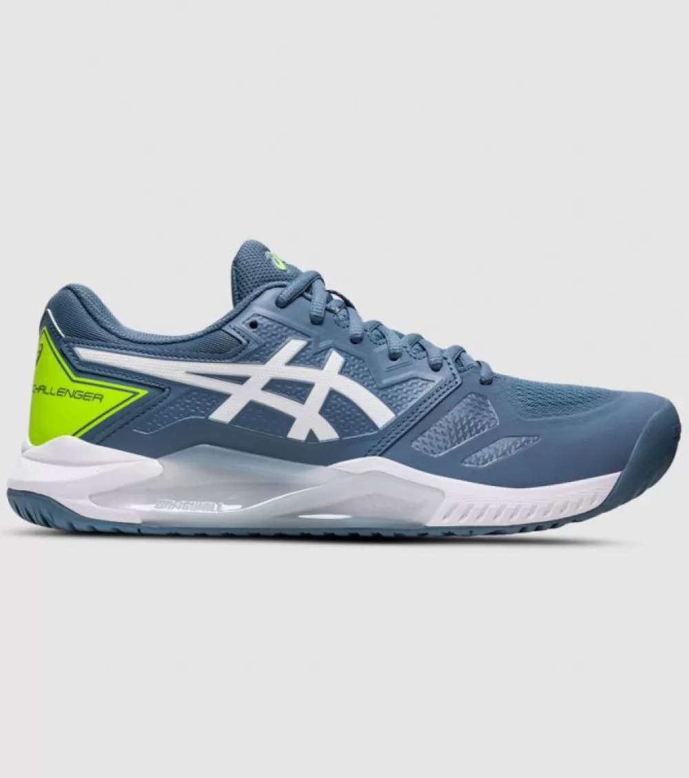 Best Asics Gel-Challenger 13 Mens Tennis Shoes Steel Blue White