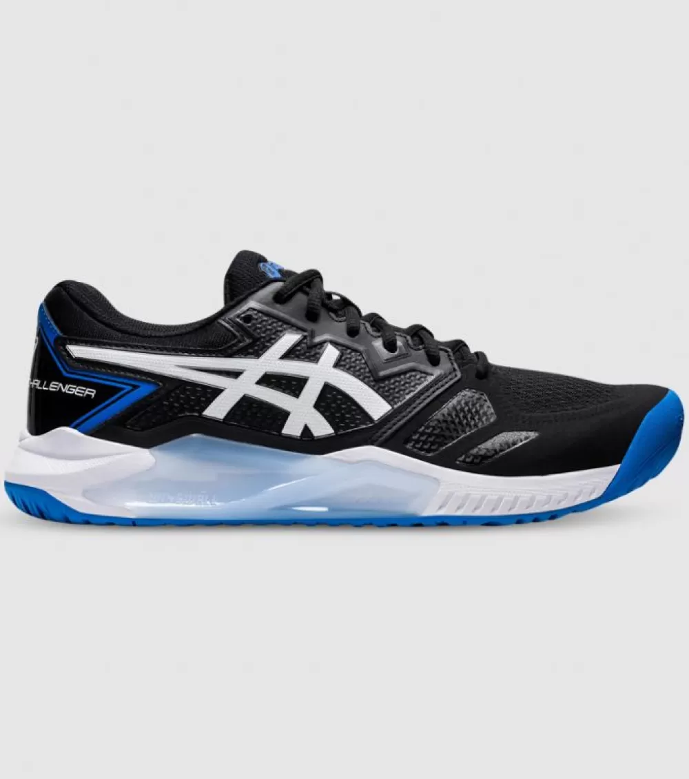 Sale Asics Gel-Challenger 13 Mens Tennis Shoes Black Electric Blue