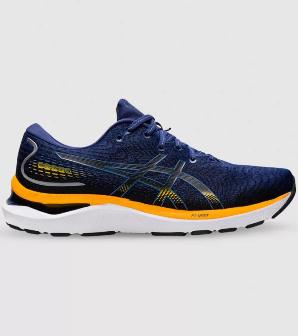 New Asics Gel-Cumulus 24 (2E Wide) Mens Deep Ocean Amber