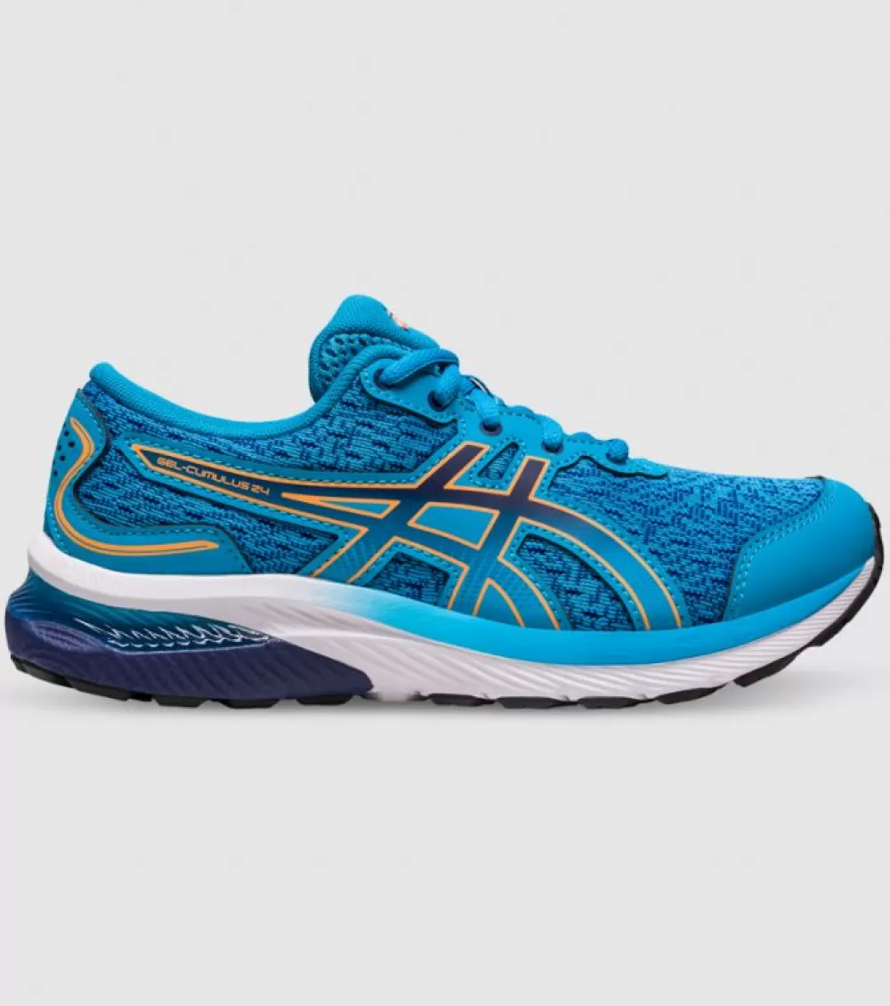 Sale Asics Gel-Cumulus 24 (Gs) Kids Island Blue Sun Peach