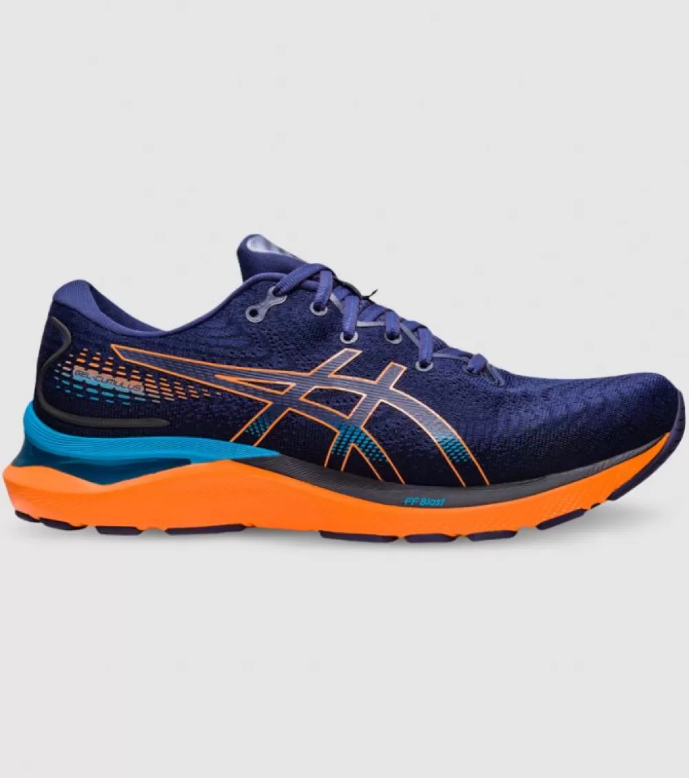 Fashion Asics Gel-Cumulus 24 Mens Indigo Blue Sun Peach