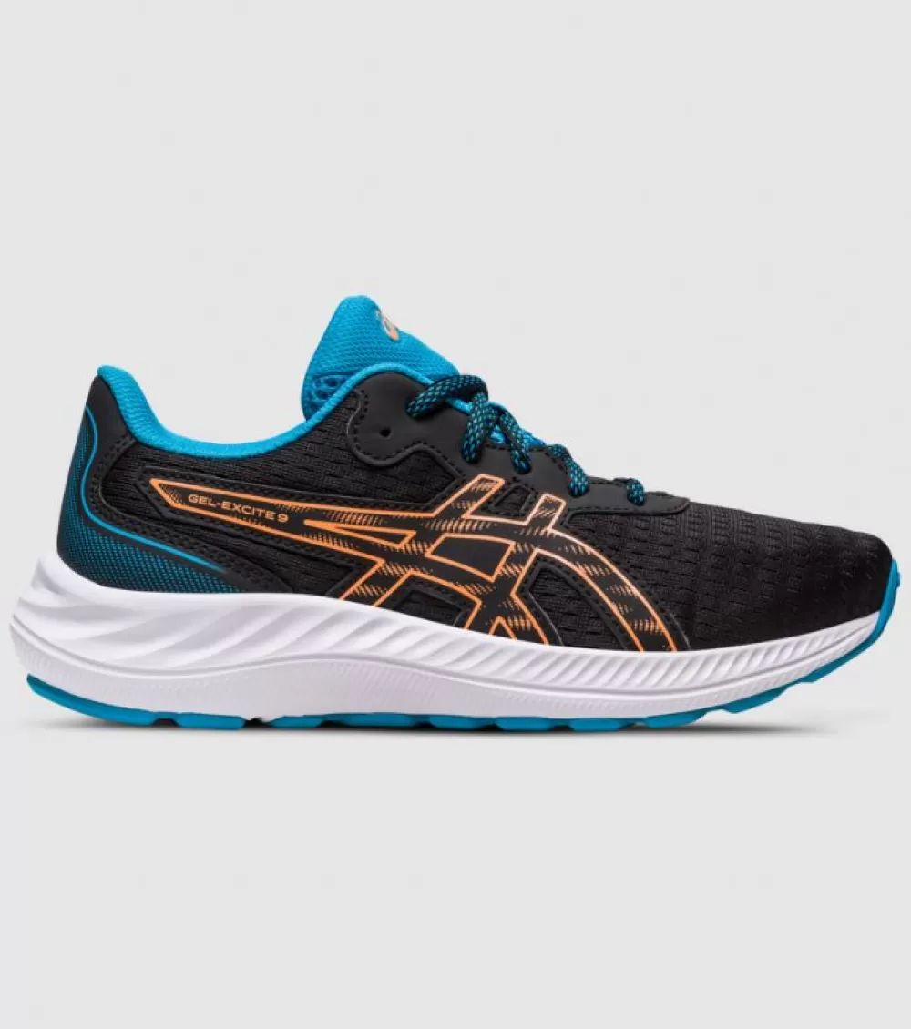 Clearance Asics Gel-Excite 9 (Gs) Kids Black Sun Peach