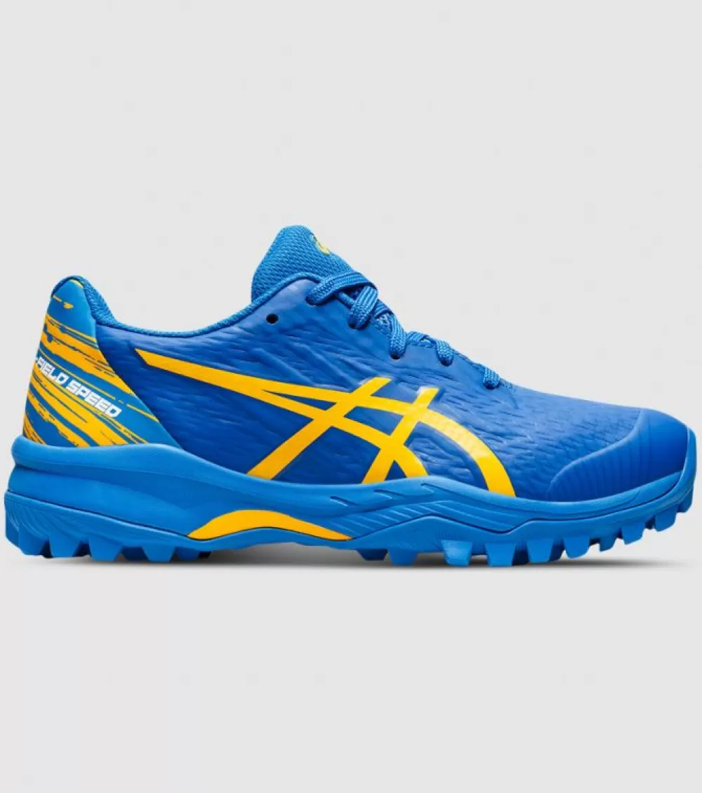 Shop Asics Gel-Field Speed (Gs) Kids Electric Blue Sunflower