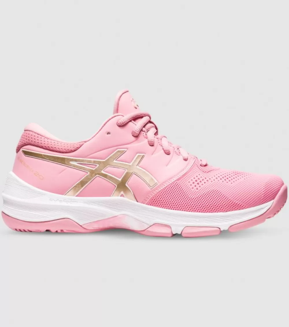 Clearance Asics Gel-Netburner 20 (D Wide) Womens Netball Shoes Fruit Punch Champagne