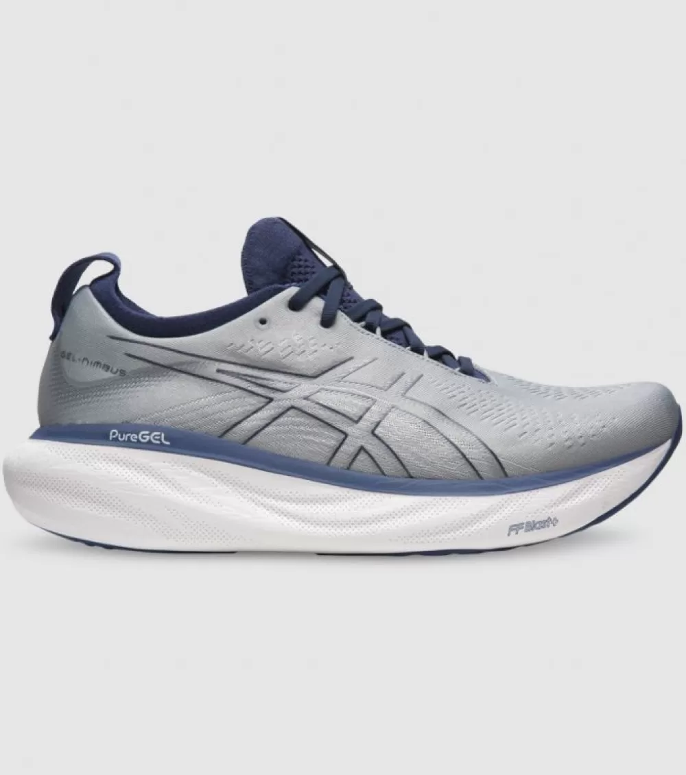 Cheap Asics Gel-Nimbus 25 (2E Wide) Mens Sheet Rock Indigo Blue