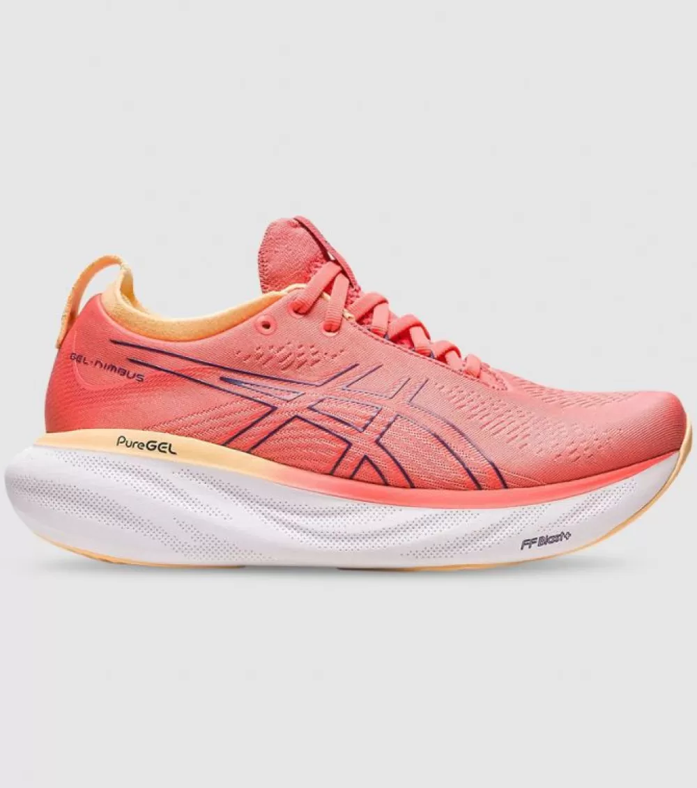 Best Asics Gel-Nimbus 25 (D Wide) Womens Papaya Violet Quartz