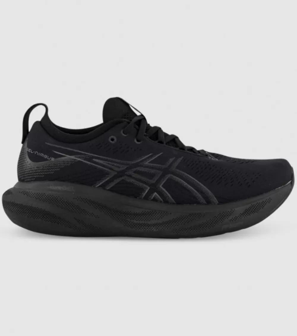 New Asics Gel-Nimbus 25 Mens Black Black