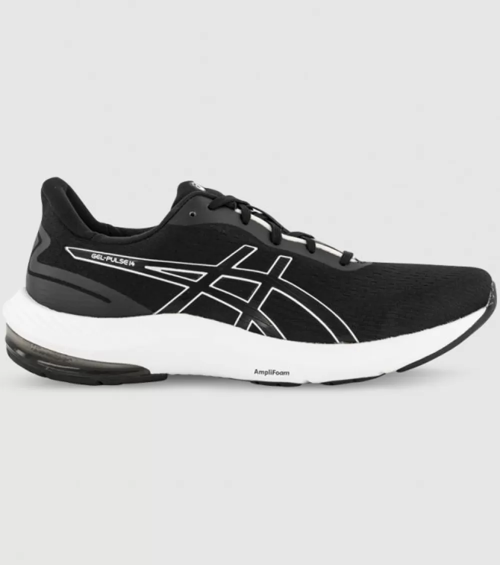 Hot Asics Gel-Pulse 14 (2E Wide) Mens Black White