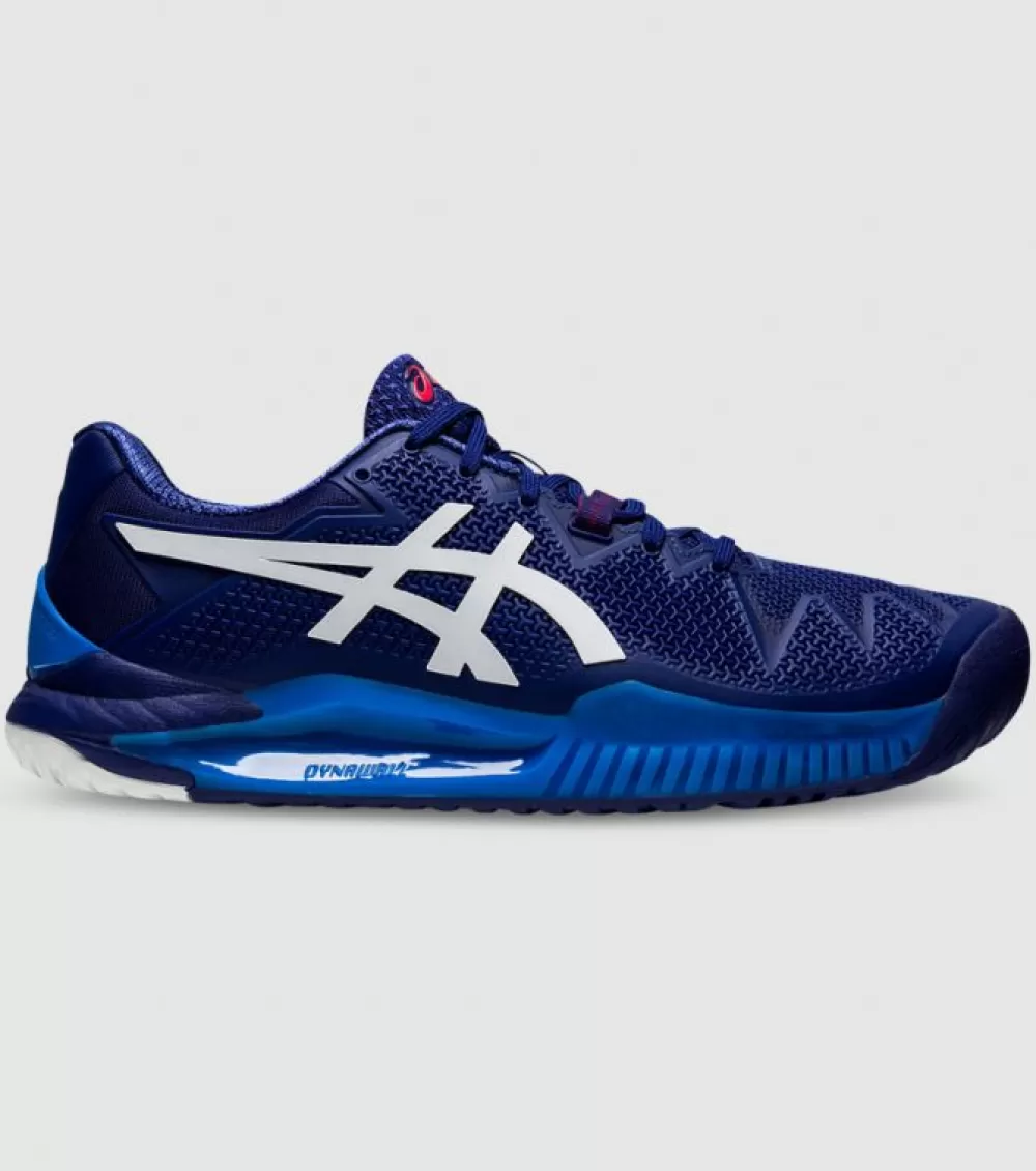 Sale Asics Gel-Resolution 8 Mens Tennis Shoes Dive Blue White