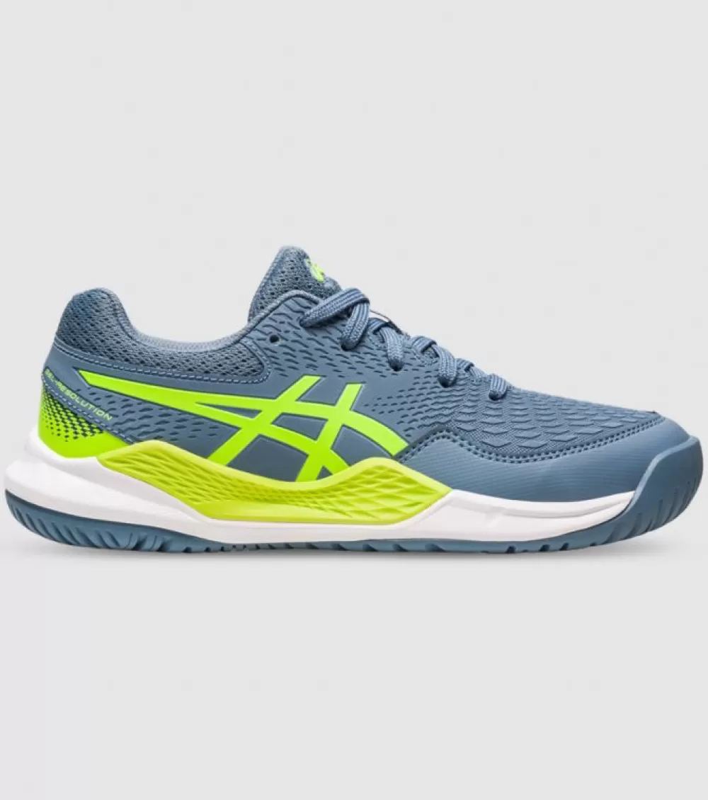 Flash Sale Asics Gel-Resolution 9 (Gs) Kids Steel Blue Hazard Green