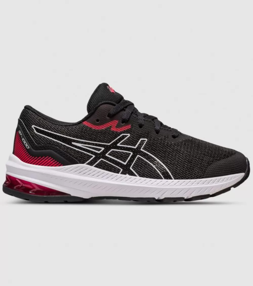 Shop Asics Gt-1000 11 (Gs) Kids Black Electric Red