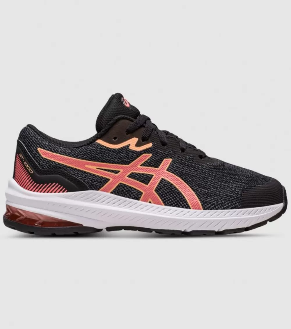 Clearance Asics Gt-1000 11 (Gs) Kids Black Papaya