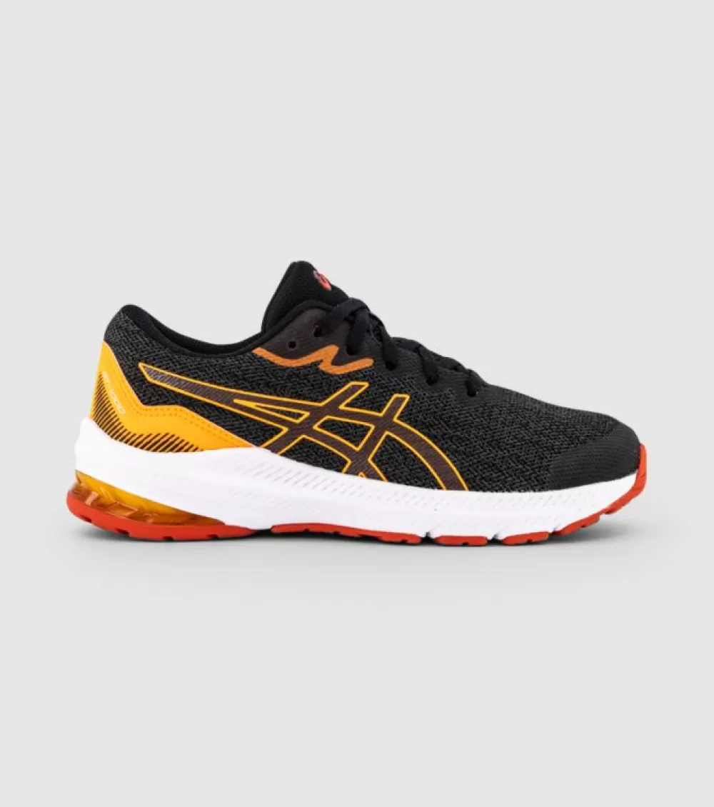 Fashion Asics Gt-1000 11 (Gs) Kids Graphite Grey Fiery Red