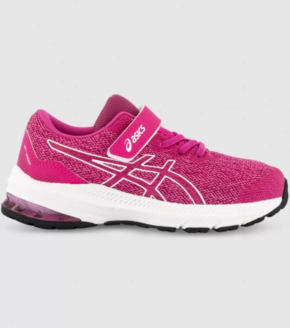 New Asics Gt-1000 11 (Ps) Kids Pink Glo White