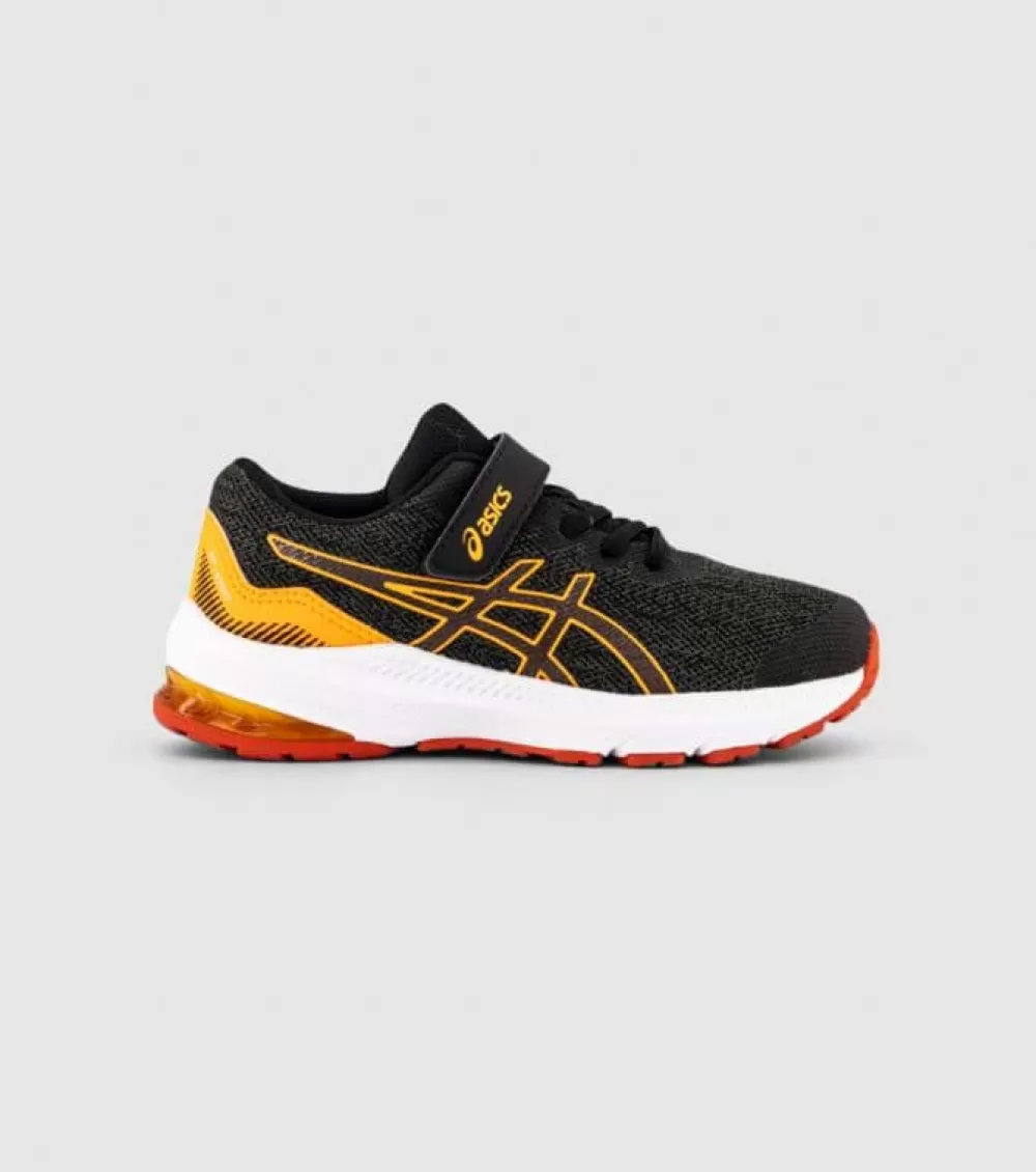 Outlet Asics Gt-1000 11 (Ps) Kids Graphite Grey Fiery Red