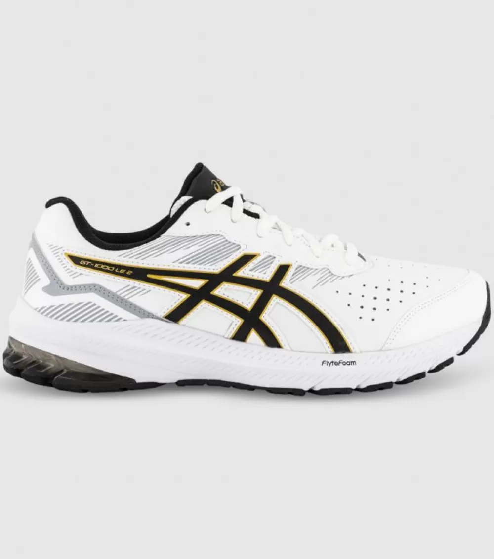 Outlet Asics Gt-1000 Le 2 (2E Wide) Mens White Black